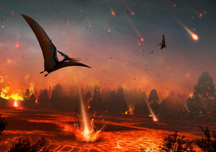 65 milioni di anni fa, l'impatto di un asteroide sulla Terra spazzò via dinosauri, pterosauri e molte altre specie.